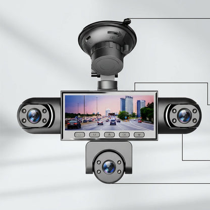 HD 1080P Multi-Lens Dash Cam with Night Vision