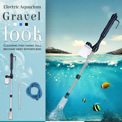 ⏳ LAST DAY 50% OFF! 🐠 Electric Aquarium Gravel Cleaner – 💧 Powerful Siphon & Crystal-Clear Water ✨