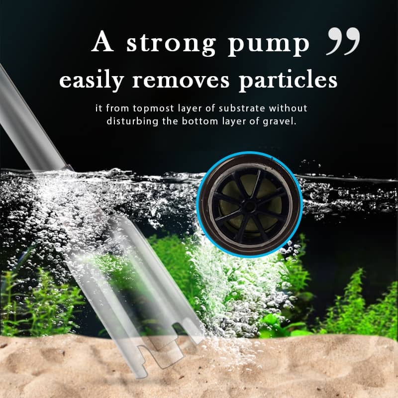 ⏳ LAST DAY 50% OFF! 🐠 Electric Aquarium Gravel Cleaner – 💧 Powerful Siphon & Crystal-Clear Water ✨