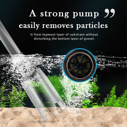 ⏳ LAST DAY 50% OFF! 🐠 Electric Aquarium Gravel Cleaner – 💧 Powerful Siphon & Crystal-Clear Water ✨