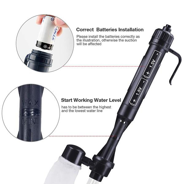 ⏳ LAST DAY 50% OFF! 🐠 Electric Aquarium Gravel Cleaner – 💧 Powerful Siphon & Crystal-Clear Water ✨