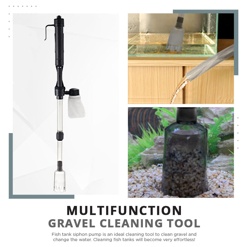 ⏳ LAST DAY 50% OFF! 🐠 Electric Aquarium Gravel Cleaner – 💧 Powerful Siphon & Crystal-Clear Water ✨
