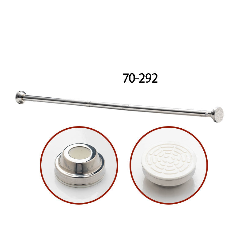 🛏️50% OFF!🔧Adjustable No-Drill Tension Rod – Damage-Free Install, Anti-Slip & Multi-Purpose, Max 15KG Load 🏠