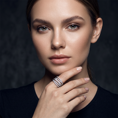 ⏳Time-Limited Special⏰Adjustable Multi-Band Crossover Ring