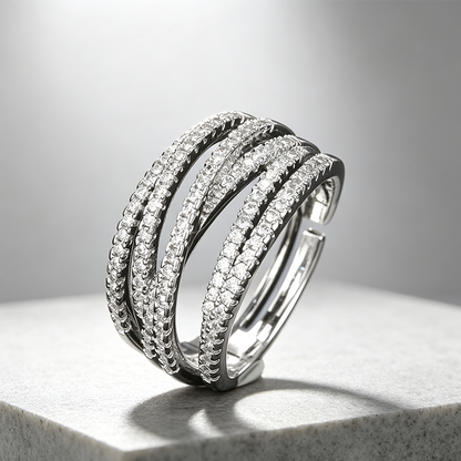 ⏳Time-Limited Special⏰Adjustable Multi-Band Crossover Ring