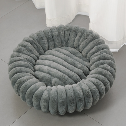 🐾 50% OFF! ✨ Cloud-Like Ultra Soft Plush Round Calming Pet Bed – Raised Rim Donut Design, Deep-Filled Orthopedic Cushioning & Durable Stitching – Warm Cozy Joint Relief for Cats & Dogs of All Sizes 🛏️