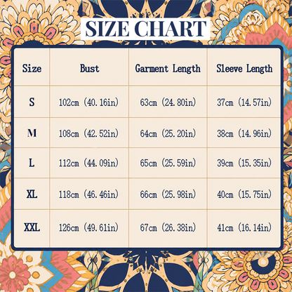 📢📢50% OFF !! ⏰Women's V-Neck Bohemian Print Blouse Summer Loose Fit Shirt