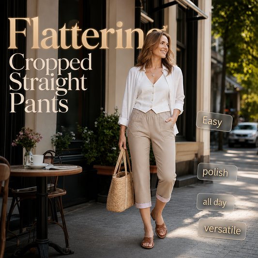 Women Casual Slim Fit Cropped Pants