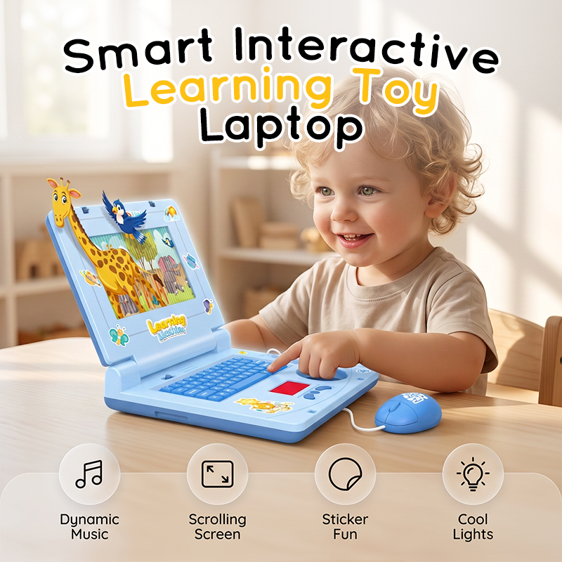 🔥💻 50% Off! 🧸 Interactive Toy Laptop—featuring lights, sounds, and educational games—fostering creativity and motor skills through play 🎵