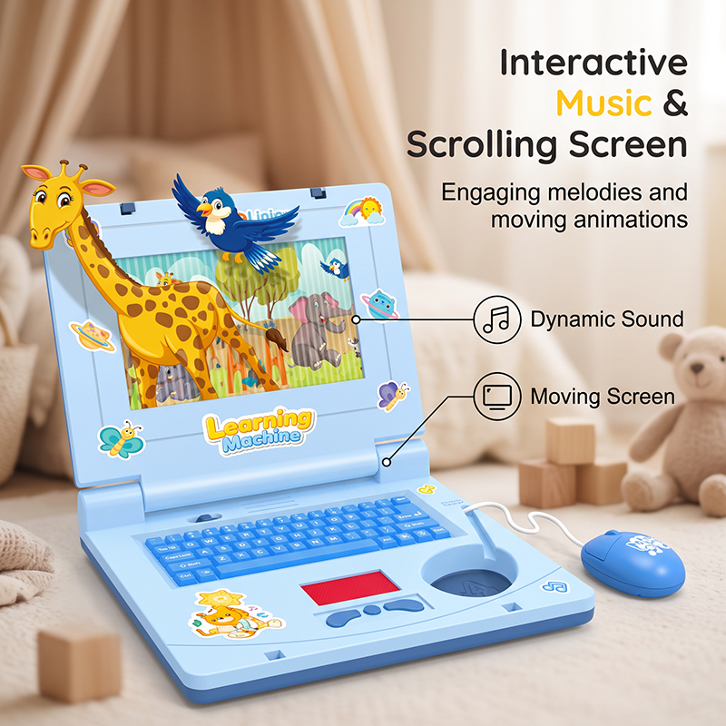 🔥💻 50% Off! 🧸 Interactive Toy Laptop—featuring lights, sounds, and educational games—fostering creativity and motor skills through play 🎵
