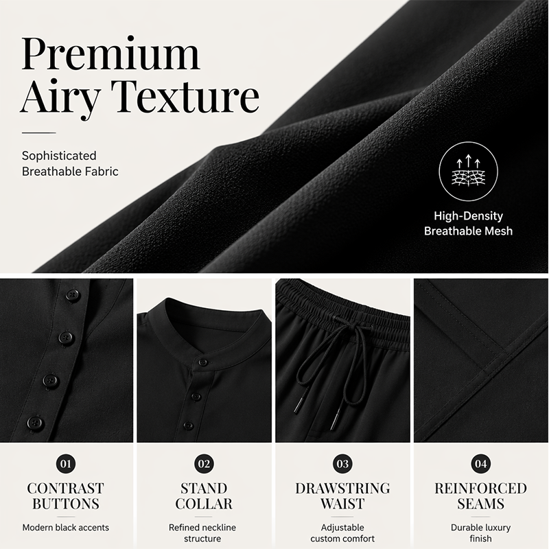 Men's Minimalist Casual Shirt and Pants Set