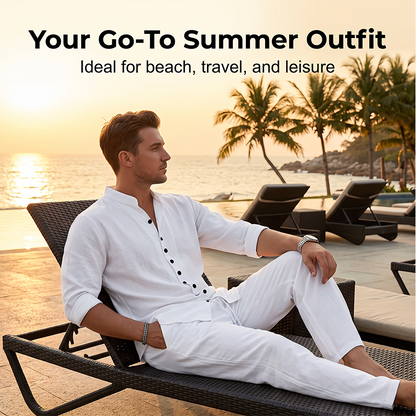 Men's Minimalist Casual Shirt and Pants Set