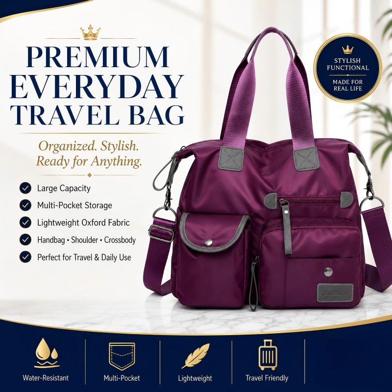 👜 Large Capacity Waterproof Tote Bag for Women