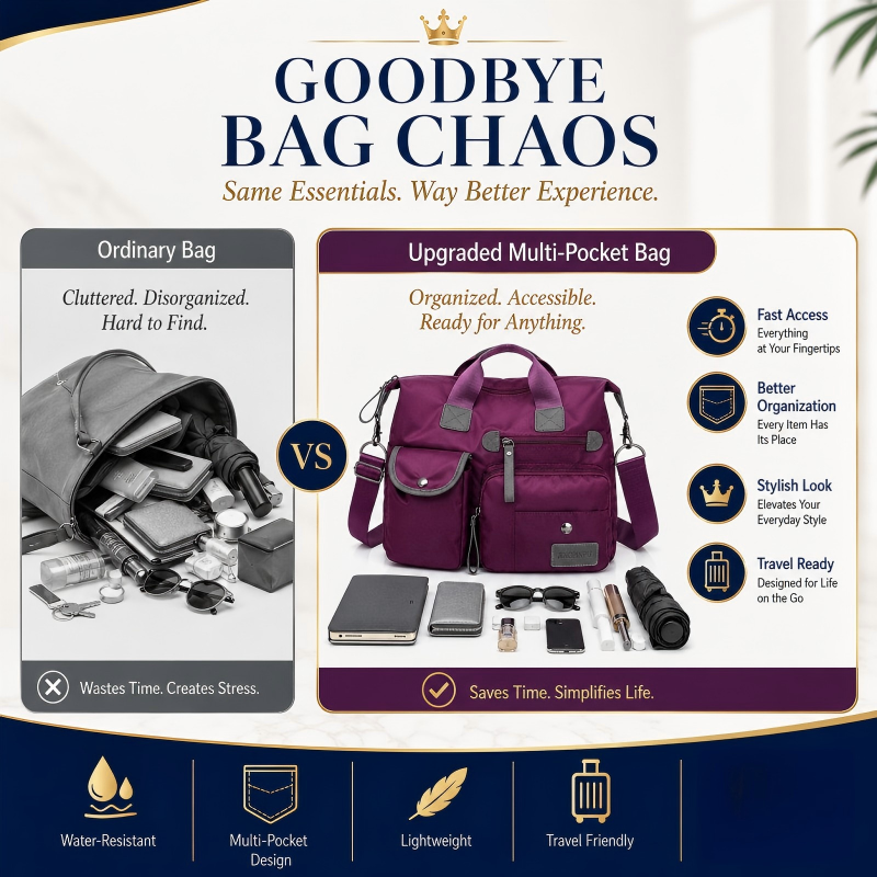 👜 Large Capacity Waterproof Tote Bag for Women
