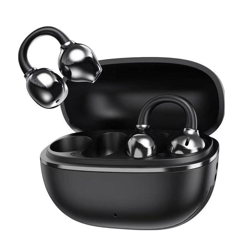 ⏳Time-Limited Special⏰Bluetooth 5.4 Clip-On Open Ear Earbuds — Lightweight Wireless Ear Clip Headphones with AI Noise Cancelling
