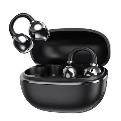 ⏳Time-Limited Special⏰Bluetooth 5.4 Clip-On Open Ear Earbuds — Lightweight Wireless Ear Clip Headphones with AI Noise Cancelling