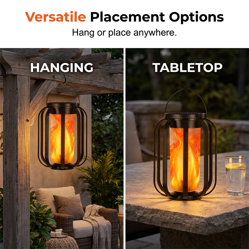 🎁Buy more get more save🎁Solar Flickering Flame Lantern
