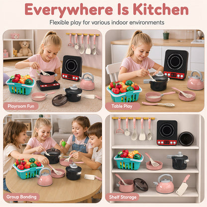 ⭐ DON'T MISS 50% OFF 🍽️ Complete Accessory Set — Cookware, Food & Utensils Included