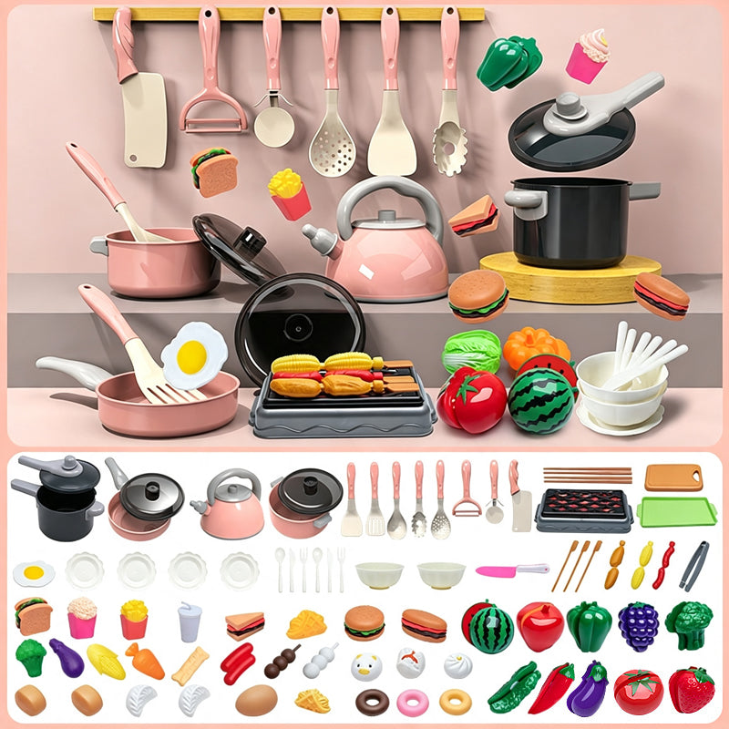 ⭐ DON'T MISS 50% OFF 🍽️ Complete Accessory Set — Cookware, Food & Utensils Included