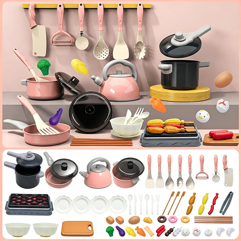 ⭐ DON'T MISS 50% OFF 🍽️ Complete Accessory Set — Cookware, Food & Utensils Included