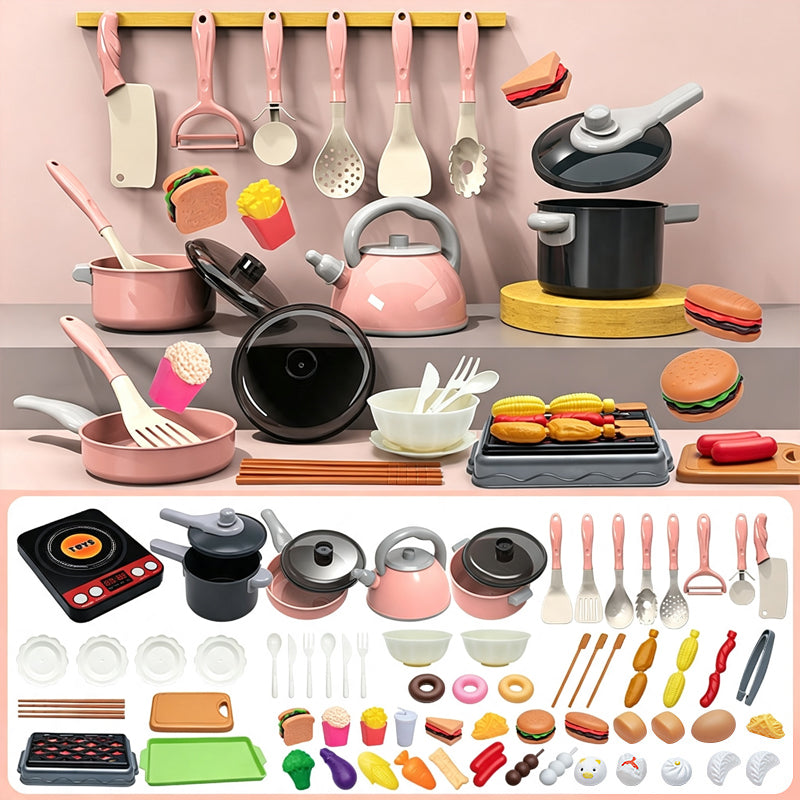 ⭐ DON'T MISS 50% OFF 🍽️ Complete Accessory Set — Cookware, Food & Utensils Included