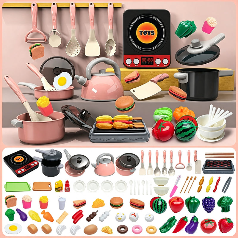 ⭐ DON'T MISS 50% OFF 🍽️ Complete Accessory Set — Cookware, Food & Utensils Included