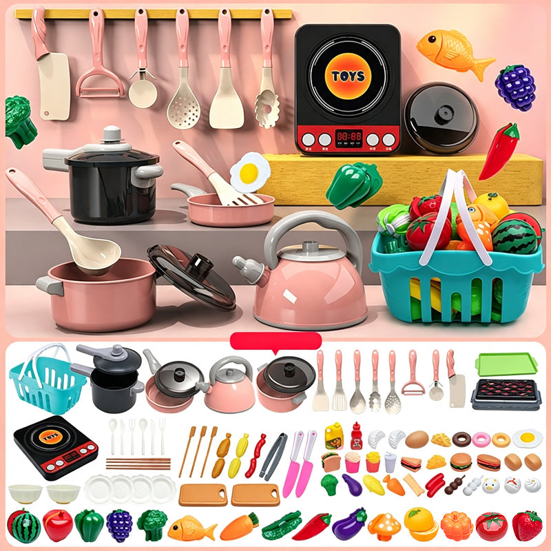 ⭐ DON'T MISS 50% OFF 🍽️ Complete Accessory Set — Cookware, Food & Utensils Included