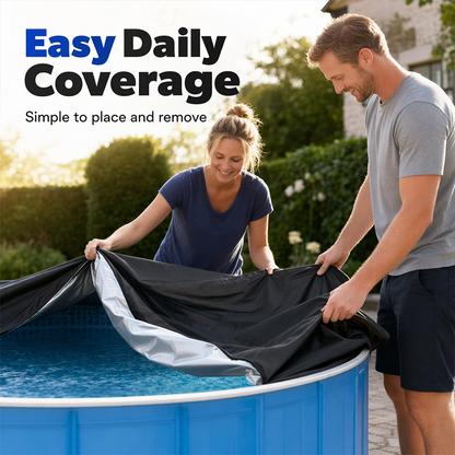 ⏳LAST DAY SALE ONLY ￡9.99🌊 SecureGuard™ Round Pool Cover – 100% Waterproof & Weatherproof | Trusted by UK Pool Owners 🇬🇧