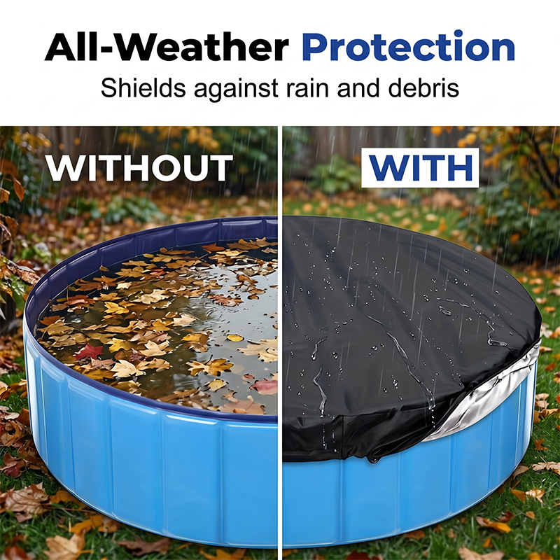 ⏳LAST DAY SALE ONLY ￡9.99🌊 SecureGuard™ Round Pool Cover – 100% Waterproof & Weatherproof | Trusted by UK Pool Owners 🇬🇧