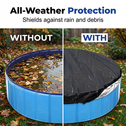 ⏳LAST DAY SALE ONLY ￡9.99🌊 SecureGuard™ Round Pool Cover – 100% Waterproof & Weatherproof | Trusted by UK Pool Owners 🇬🇧