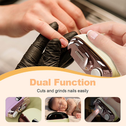 🎉 2026 Sale — Over 29,000 Sold! 💅 2-in-1 Electric Nail Clipper｜Safe Trimming & Polishing for Baby, Kids & Seniors ✨