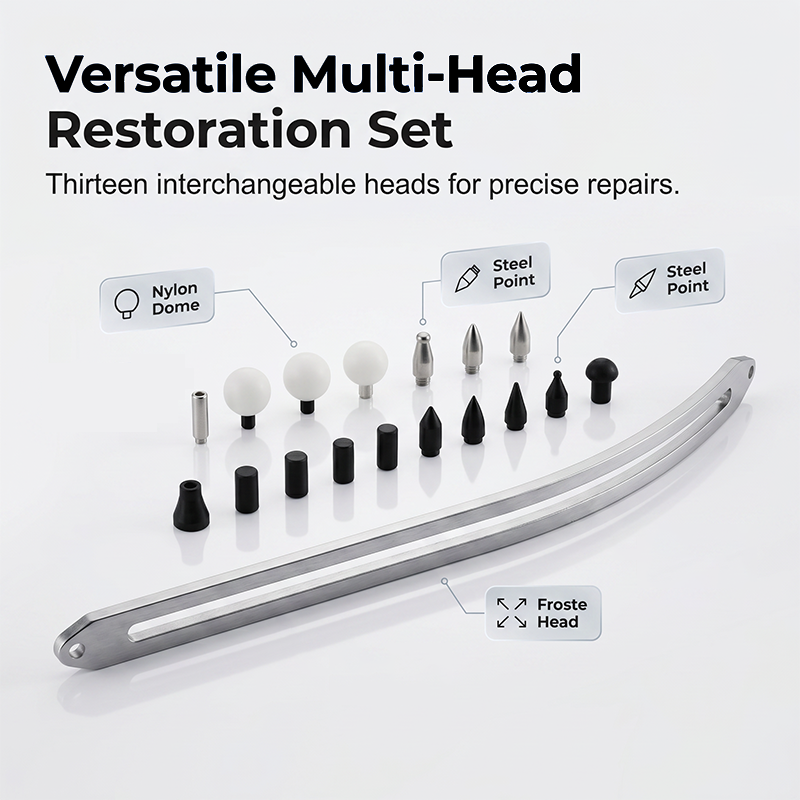 ⏳Time-Limited Special⏰Wheel Arch Dent Repair Kit – Paint-Safe, Steel Slide Bar & Multi-Head Set 🛠️