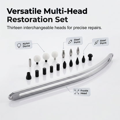 ⏳Time-Limited Special⏰Wheel Arch Dent Repair Kit – Paint-Safe, Steel Slide Bar & Multi-Head Set 🛠️