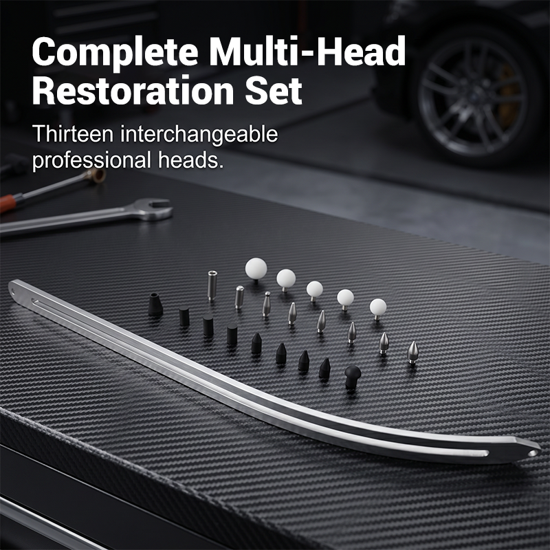 ⏳Time-Limited Special⏰Wheel Arch Dent Repair Kit – Paint-Safe, Steel Slide Bar & Multi-Head Set 🛠️