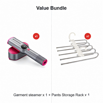 🥳2026 HOT SALE🥳💞50K+ SOLD!💥🧺💨 50% OFF! Steam Iron & Steamer 2-in-1 – Kills 99.99% mites & bacteria. 5s preheat, 150ml tank. Ceramic plate, even heat. Safe for silk to cotton. Your fabric care essential. 🛡️🌿