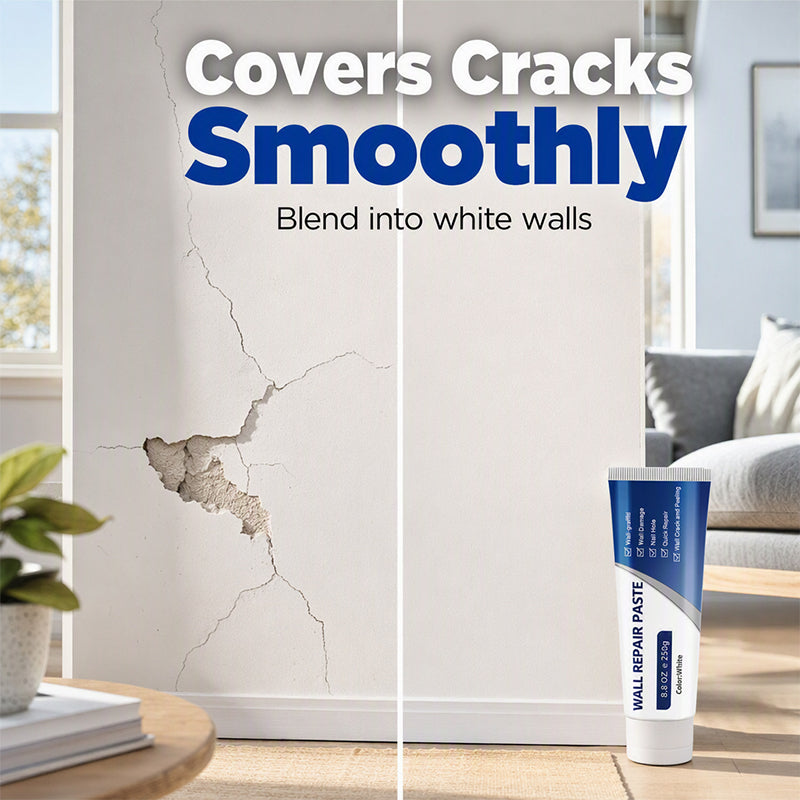 🧱 LIMITED-TIME 50% OFF 🛠️ Waterproof Wall Repair Paste — Fills Cracks & Chips, Smooth White Finish