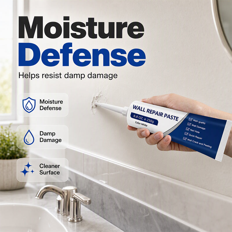 🧱 LIMITED-TIME 50% OFF 🛠️ Waterproof Wall Repair Paste — Fills Cracks & Chips, Smooth White Finish