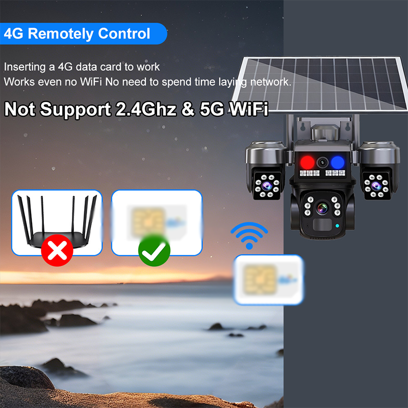 ⏳🔥LIMITED-TIME 52% OFF! ⏰Solar Wireless Security Camera – Triple Lens,9MP Color Night Vision,IP66 Waterproof ☀️🏠