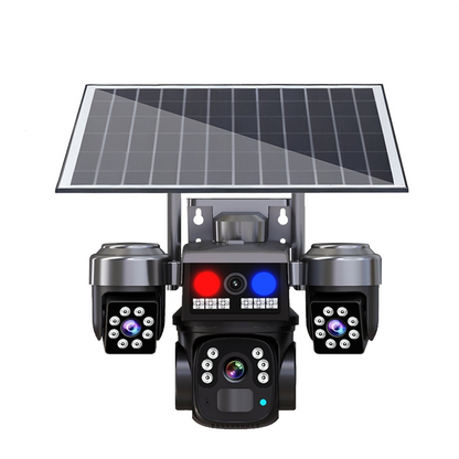 ⏳🔥LIMITED-TIME 52% OFF! ⏰Solar Wireless Security Camera – Triple Lens,9MP Color Night Vision,IP66 Waterproof ☀️🏠