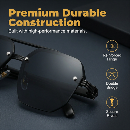 Men's Stylish Geometric Polygon Sunglasses
