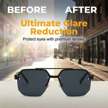 Men's Stylish Geometric Polygon Sunglasses