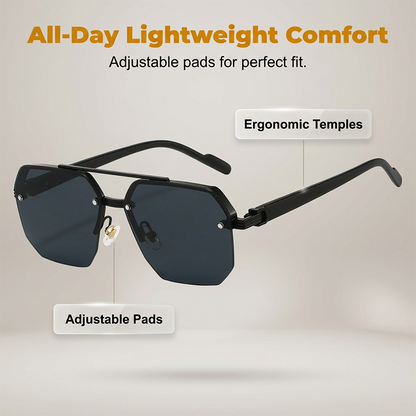 Men's Stylish Geometric Polygon Sunglasses