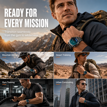 Rugged Outdoor Waterproof Smartwatch