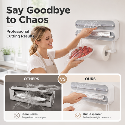 2-in-1 Magnetic Wrap Cutter & Towel Holder
