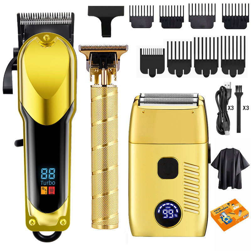 Professional Men's Electric Hair Clipper Set