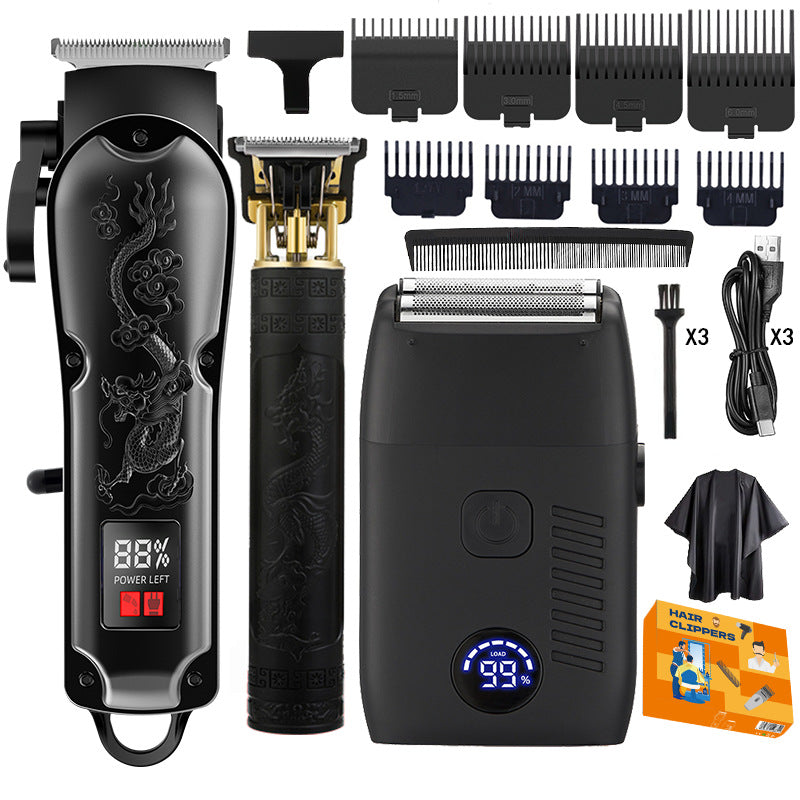 Professional Men's Electric Hair Clipper Set