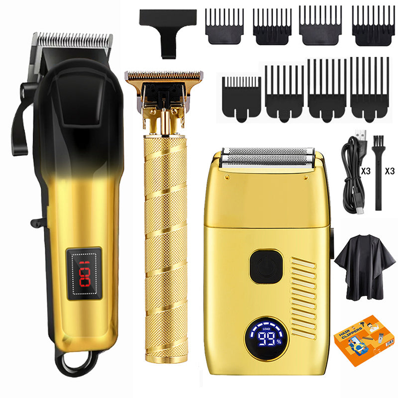 Professional Men's Electric Hair Clipper Set