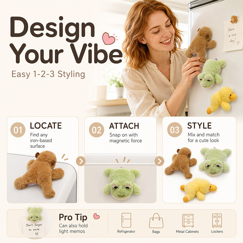 Lovely Plushie Fridge Magnet Doll