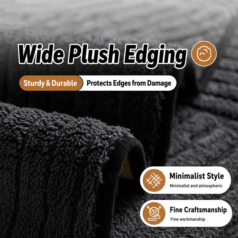 Cotton Velvet Winter Sofa Cushion Non-Slip Plush Couch Cover