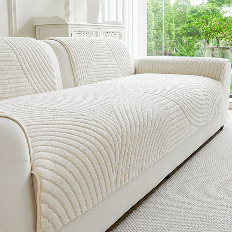 Cotton Velvet Winter Sofa Cushion Non-Slip Plush Couch Cover